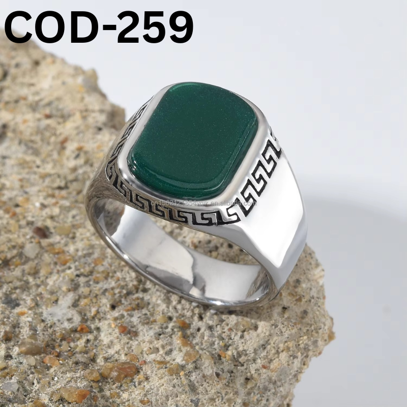 Panna Stone Finger Ring COD-259